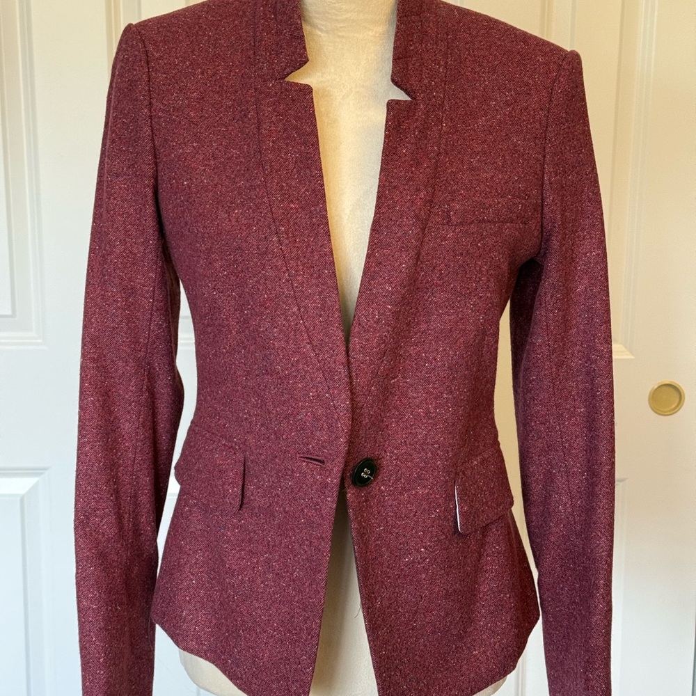 Veronica Beard Maroon Blazer